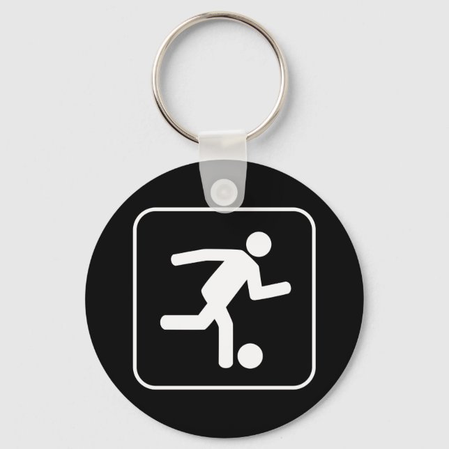 Fußball-Symbol Schlüsselanhänger (Vorderseite)