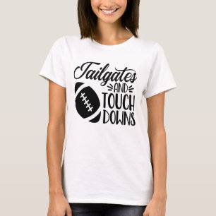 Fußball T-Shirt Tailgates und Touchdowns Tailgatin