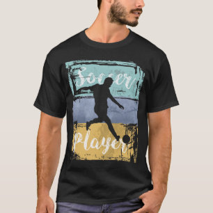 Fußball-T-Shirt - Vintager Retro-Fußballspieler T-Shirt