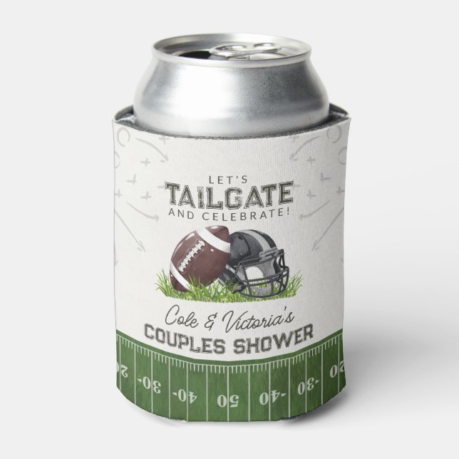 Fußball Tailgate & Celebrate Paare Dusche Dosenkühler (Kanne Vorderseite)