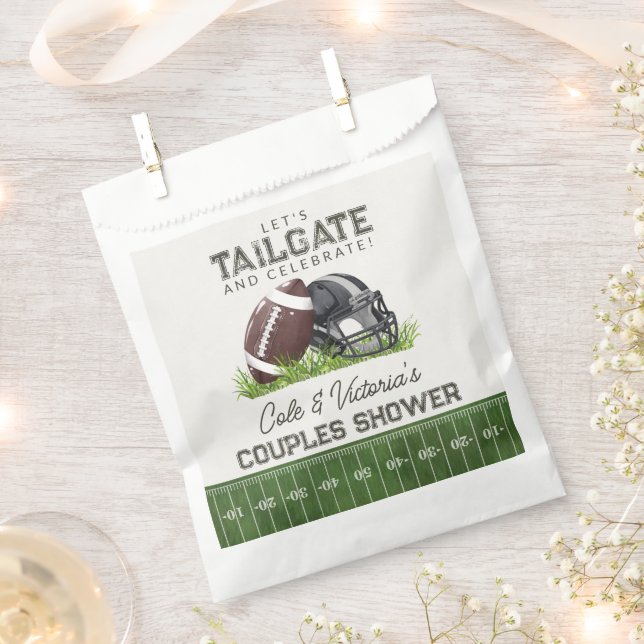Fußball-Tailgate & Celebrate Touchdown-Paare Geschenktütchen (Ausgeschnitten)