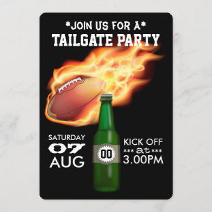 Fußball-Tailgate-Party Einladung