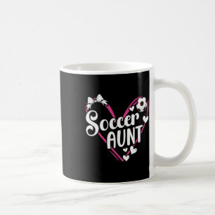 Fußball-Tante Herz-Tante eines Fußballspielers Tan Kaffeetasse