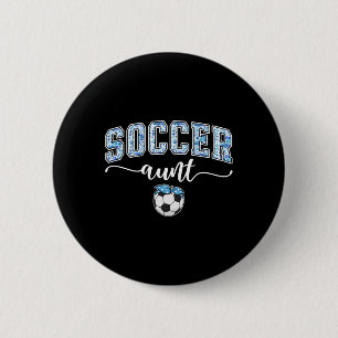 Fußball-Tante Stolz Tante eines Fußballspielers Ta Button