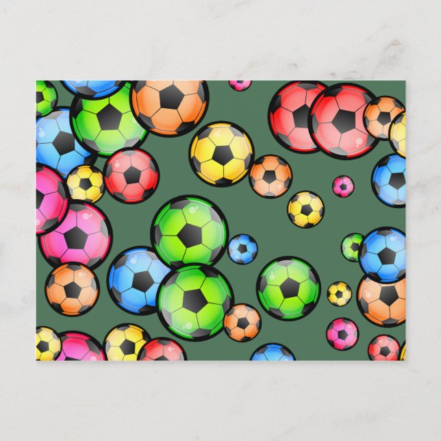 Fußball-Tapete Postkarte (Vorderseite)