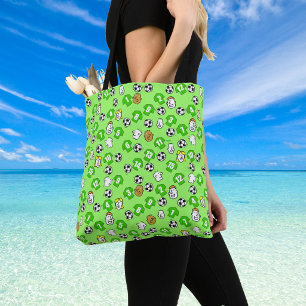 Fußball-Tasche mit grünen Shirts Tasche