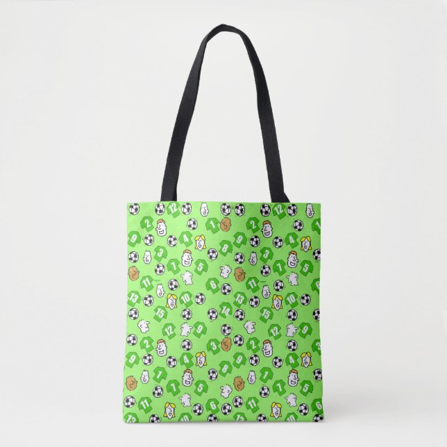 Fußball-Tasche mit grünen Shirts Tasche (Vorderseite)