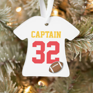 Fußball-Team CAPTAIN PER NUMMER Sportjahr Ornament