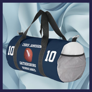 Fußball-Team, Coach Player Navy Blue Personalisier Duffle Bag