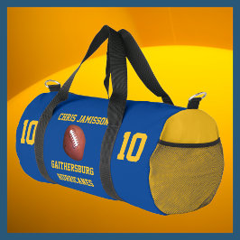 Fußball-Team, Coach, Spieler Blue Gold Personalize Duffle Bag
