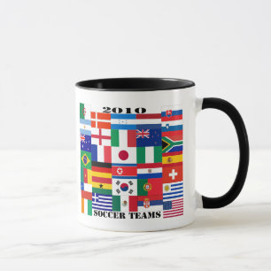 Fußball-Team-Flaggen 2010 Tasse