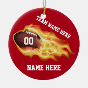 Fußball-Team-Geschenke personalisiert, Ihre Keramikornament