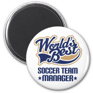 Fußball-Team-Manager-Geschenk Magnet