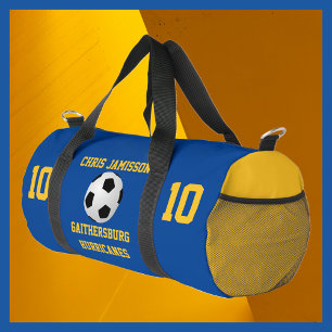 Fußball-Team, Trainer, Spieler Blue Gold Personali Duffle Bag