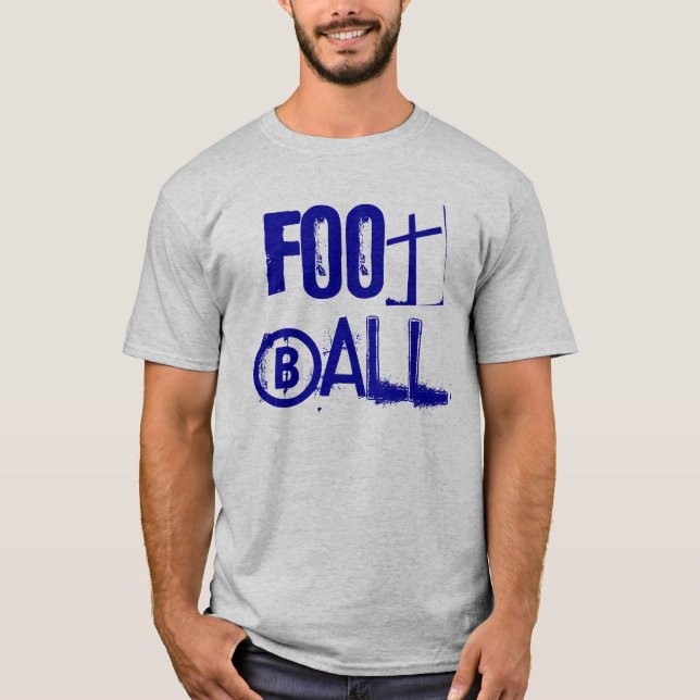 Fußball-Text-T - Shirt (Vorderseite)