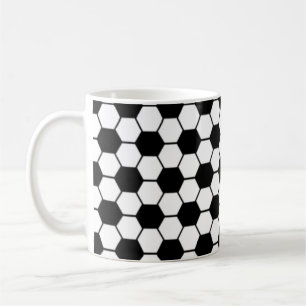 Fußball-Texturmuster Kaffeetasse