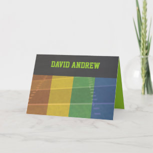 Fußball Thema Bar Bat Mitzvah Danke Karte