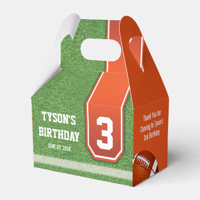 Fußball Thema Birthday Gefallen Boxen Geschenkschachtel (Vorderseite)