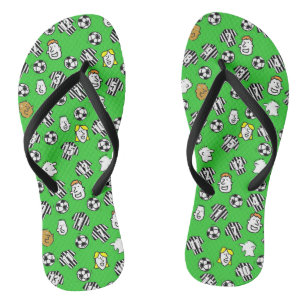 Fußball Thema Flip Flops in Ihren Club Farben
