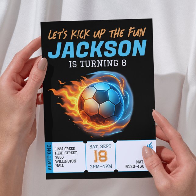 Fußball Thema Geburtstagsparty Athlete Geburtstag Einladung (Von Creator hochgeladen)