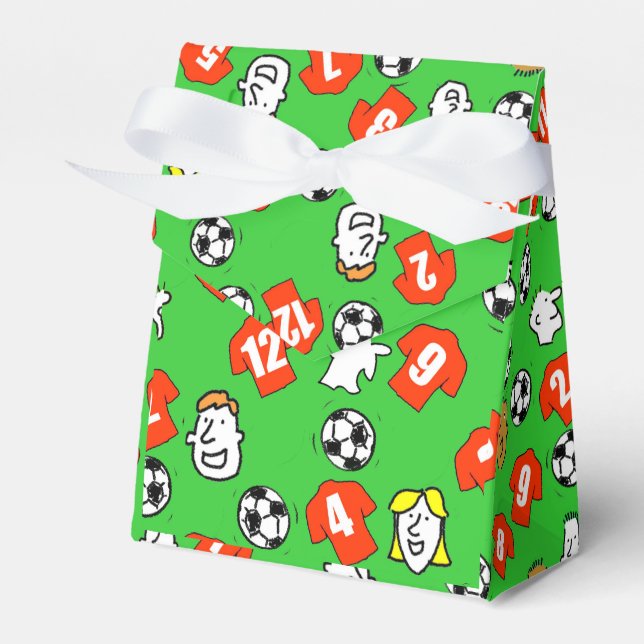 Fußball Thema mit Shirts in Rot Geschenkschachtel (Vorderseite)