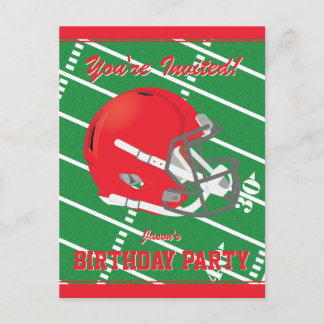 Fußball Thema Party Einladung Postkarte bearbeiten