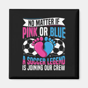 Fußball-Themen-Geschlecht- Reveal-Party-Design für Magnet