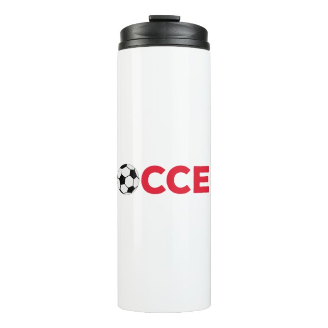 Fußball Thermosbecher (Vorderseite)