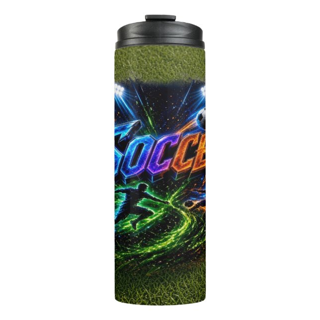 Fußball Thermosbecher (Vorderseite)
