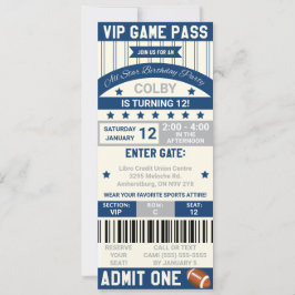 Fußball-Ticket Einladung zum Geburtstag