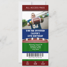 Fußball-Ticket Einladung zum Geburtstag