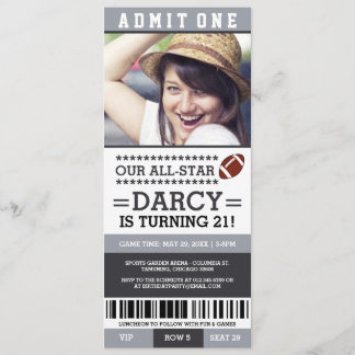 Fußball Ticket Geburtstag Einladungen