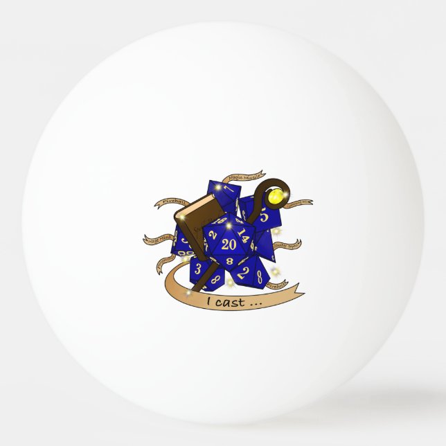Fußball Tischtennisball (Vorderseite)