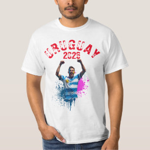 Fußball-Tor-Feier Uruguay-Flagge 2026 T-Shirt