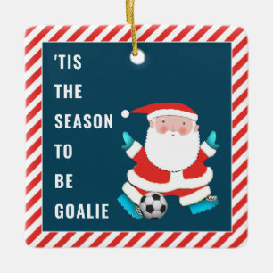 Fußball-Torhüter-Geschenk Keramikornament
