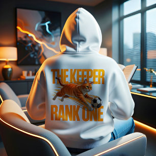 Fußball-Torhüter-Katze-Geschenk für Sportliebhaber Hoodie
