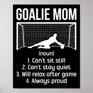 Fußball-Torhüter-Mutter-Definition Fußball-Torwart Poster