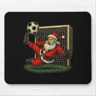 Fußball-Torhüter Weihnachtsmann Weihnachten Sport Mousepad