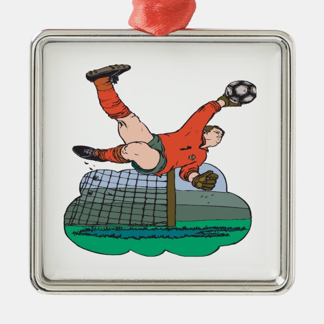 Fußball-Tormann Ornament Aus Metall (Vorne)