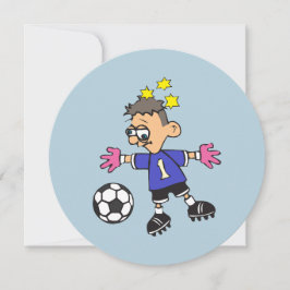 Fußball-Torwart misses Karte