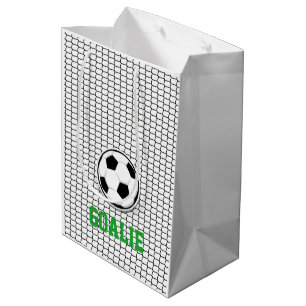Fußball-Torwart-Netz Sporttrainer Spieler Fans Mittlere Geschenktüte