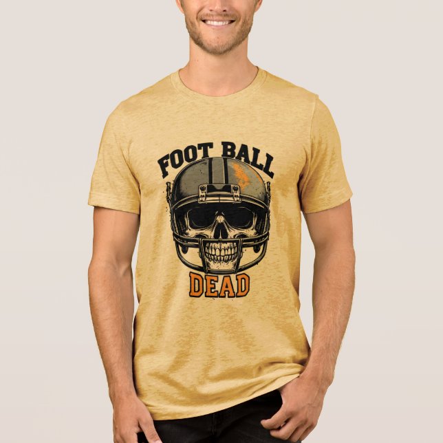 Fußball tot Tri-Blend shirt (Vorderseite)