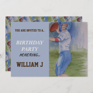 FUSSBALL-TOUCHDOWN-PASS-INVITE EINLADUNG