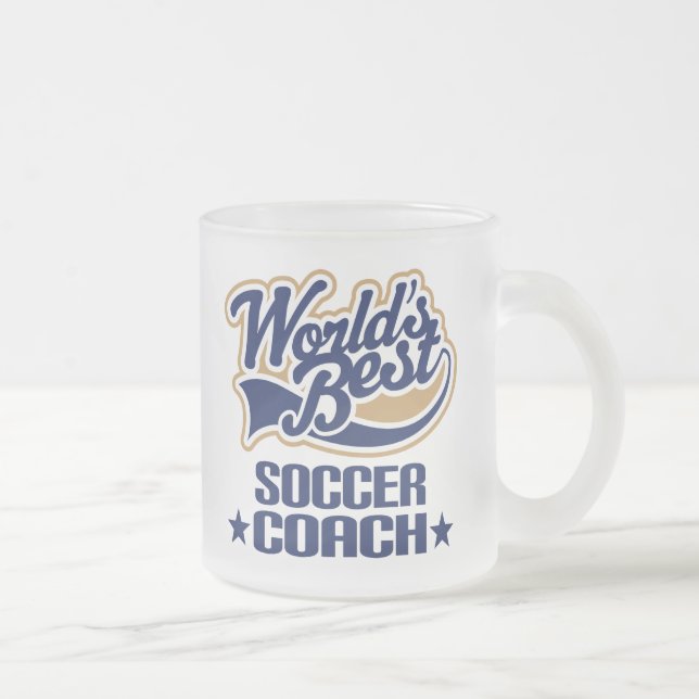 Fußball-Trainer-Geschenk Mattglastasse (Rechts)