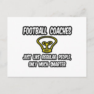 Fußball-Trainer...Regelmäßige Leute, nur klüger Postkarte