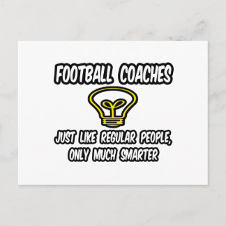 Fußball-Trainer...Regelmäßige Leute, nur klüger Postkarte