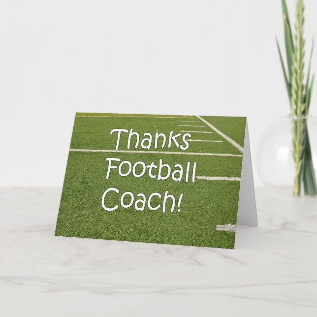 Fußball-Trainer Vielen Dank für Ihr Interesse am S Dankeskarte (Vorderseite)