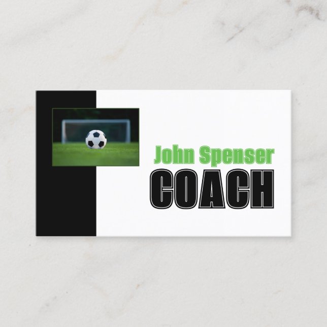 Fußball-TrainersportGoal-Visitenkarte Visitenkarte (Vorderseite)