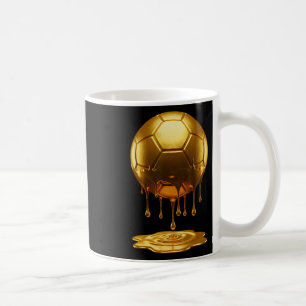 Fußball triefend Tropfen Gold Sport Spieler Traine Kaffeetasse