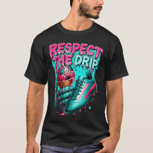 Fußball Tropfen Boys Ice Cream Tropfen Jugend Acht T-Shirt